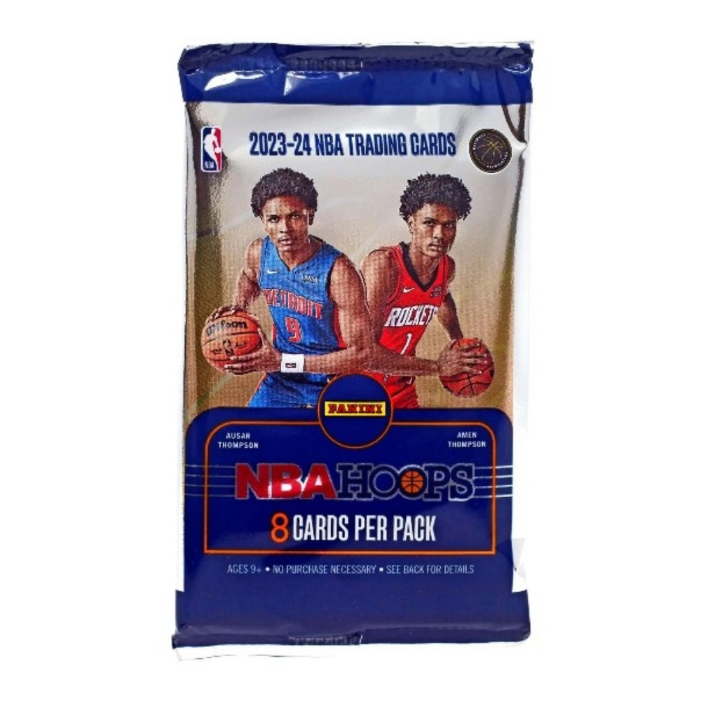 2023-24 Panini NBA Hoops Basketball Trading Card Retail Pack NEW 8 Cards